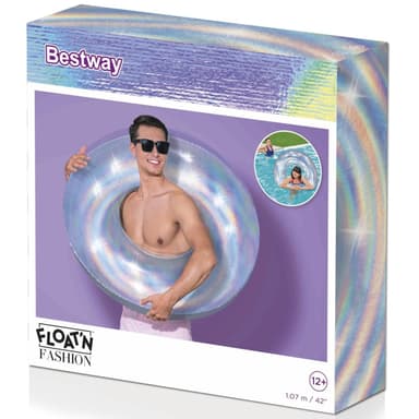 Bestway Badring 1.07m Regnbågsskimrand