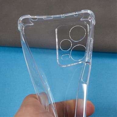 Til Xiaomi Redmi Note 12 Pro 5G Dekseldeksel TPU Gjennomsiktig