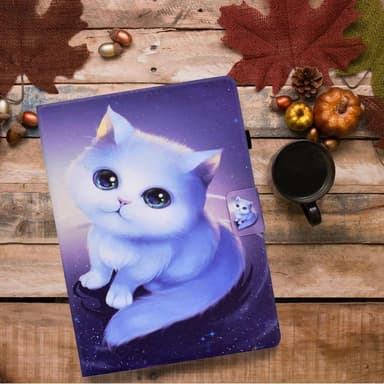 Apple iPad 10.9 2022 Sammenleggbart dekselkortholder - Katt