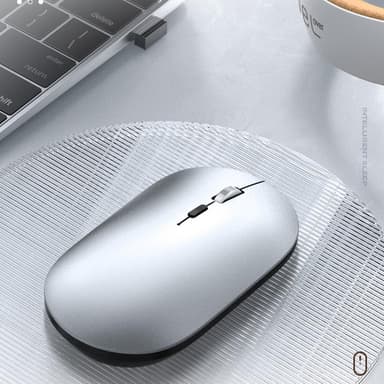 T-WOLF X2 oppladbar 2.4G+Bluetooth trådløs mus datamaskin pc