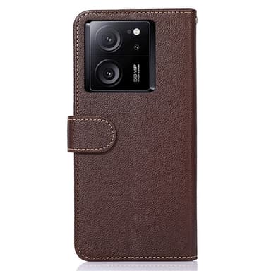 KHAZNEH Lommebok-deksel til Xiaomi 13T/13T Pro - Brun/Blå