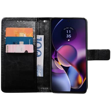 Lommebokdeksel 3-kort Motorola Moto G54 - Sort