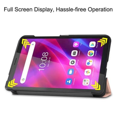 Trifoldbart deksel til Lenovo Tab M7 (3. generasjon) - Rose Gull