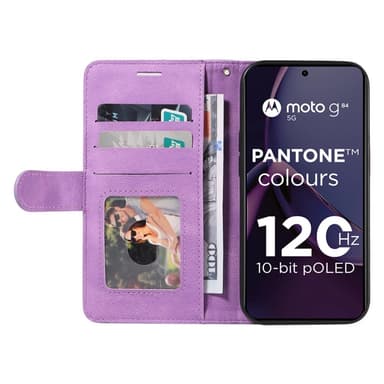 KT Lommebok-deksel til Motorola Moto G84 - Lilla