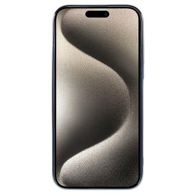 Til iPhone 15 Pro TPU-deksel Elektrobelagt Rynket - Blå