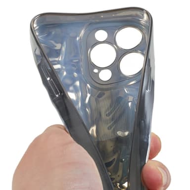 Til iPhone 15 Pro Max TPU-deksel Elektrobelagt Rynket - Sølv