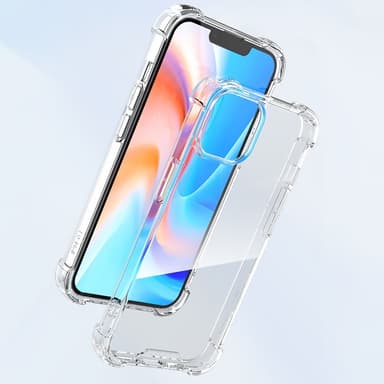 For iPhone 15 dekselveske TPU-ramme+akryl baktelefonveske