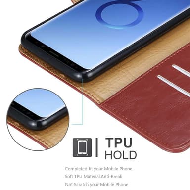 Samsung Galaxy S9 lommebokdeksel etui (rød)