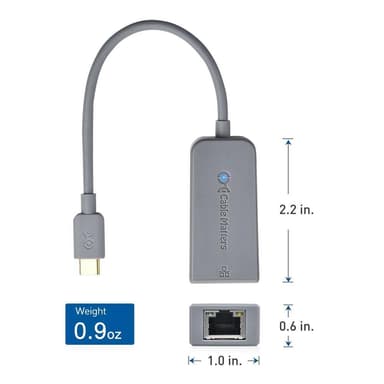 Cable Matters USB-C til Gigabit Ethernet-adapter fungerer med Chromebook-sertifisert