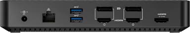 NÖRDIC DisplayLink USB-A & USB-C trippelskjermer Dokkingstasjon 1 til 11 4K60Hz 2xUSB-C 3xUSB-A Mac M1 M2 Thunderbolt 3 & 4