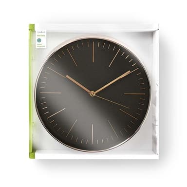 Nedis Veggur | Diameter: 300 mm | Plast | Rose Gull / Sort