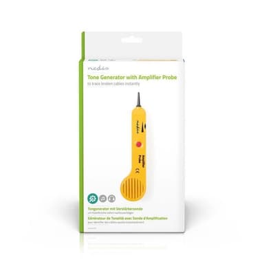 Nedis PC and Multimedia cable tester | Tonegenerator | LED-indikator | Hodetelefontilkobling | Batteri drevet
