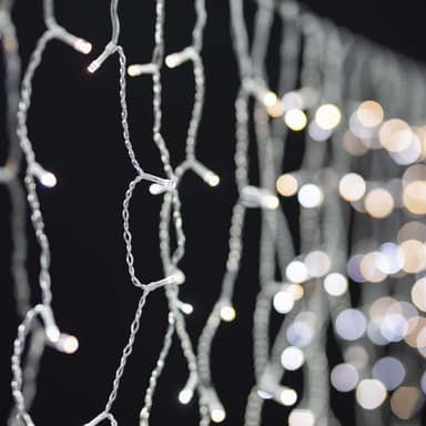 Nedis SmartLife Julelys | Gardin | Wi-Fi | Varm Hvit | 200 LED's | 3.00 m | Android™ / IOS