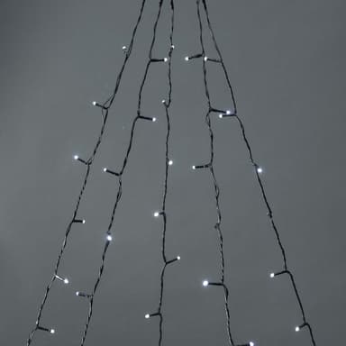 Nedis SmartLife Julelys | Tre | Wi-Fi | Varm til avkjølt hvitt | 200 LED's | 20.0 m | 5 x 4 m | Android™ / IOS