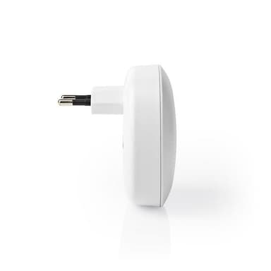 Nedis Trådløs ringeklokke Set | Nettstrøm drevet | 220 - 240 V AC 50 Hz | 1x CR2032 | Volum: 80 dB | Signalområde (siktelinje): 100 m | Justerbar volum | 36 Melodier | 1 Mottaker | Hvit