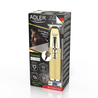 Adler AD 2836g Professionell Trimmer USB, Guld