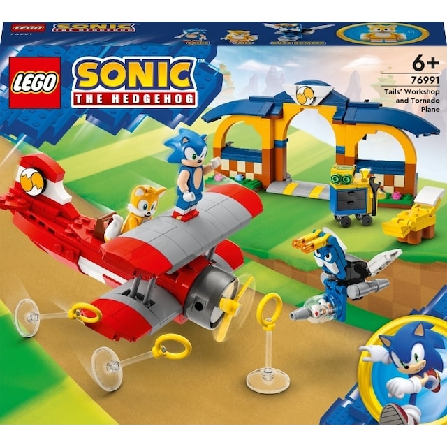 LEGO Sonic the Hedgehog 76991 - Tails  Workshop and Tornado Plane