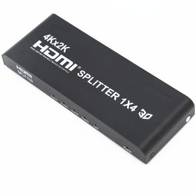 1x4 HDMI-splitter til 4 skjermer 4K