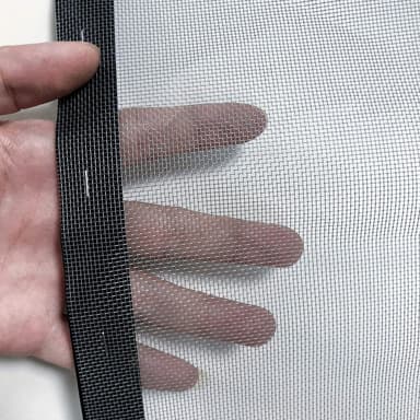 Selvklebende myggnett for vinduer Sort