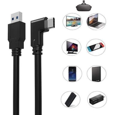 Overgangskabel Oculus Quest 2 USB-C / USB-A 3 m