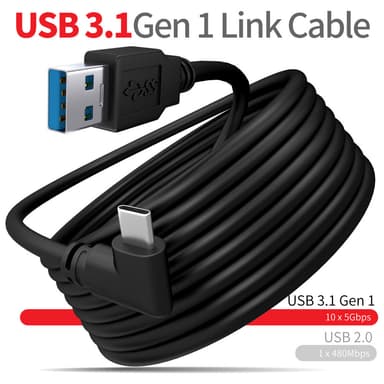 Overgangskabel Oculus Quest 2 USB-C / USB-A 3 m