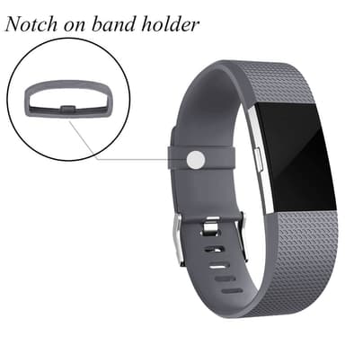 Armbånd til Fitbit Charge 2 L Grå