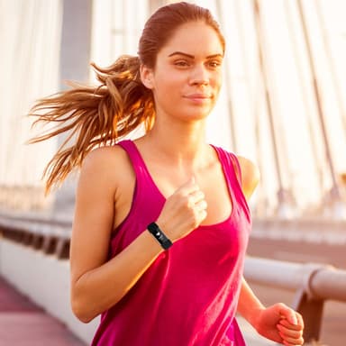 Fitbit Charge 3/4 armbånd (S) Sort