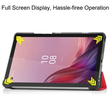 Tri-fold Deksel til Lenovo Tab M9 - Rød