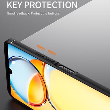 Til Xiaomi Redmi 13C Hybrid-veske Fingerring Metallplate
