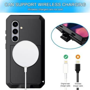 Samsung Galaxy S24 Deksel Armor beskyttelsesdeksel + Herdet Glass
