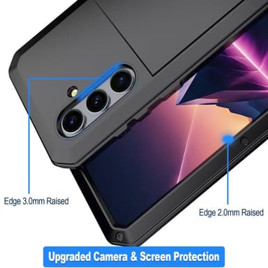 Samsung Galaxy S24 Deksel Armor beskyttelsesdeksel + Herdet Glass