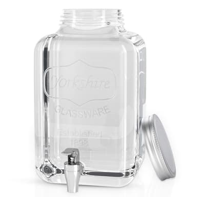 Drikkedispenser 4 L med kran Glassbeholder