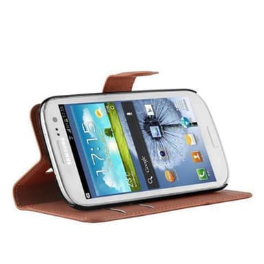 Samsung Galaxy S3 / S3 NEO lommebokdeksel etui (brun)