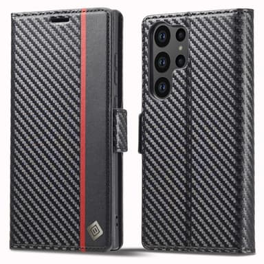 LC.IMEEKE Lommebok-deksel til Samsung Galaxy S24 Ultra - Svart
