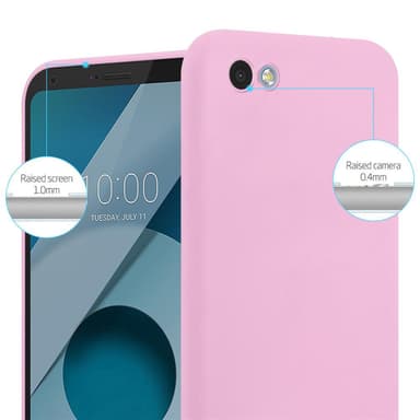 LG Q6 / G6 MINI silikondeksel cover (rosa)