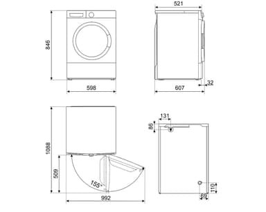 Smeg Tørketrommel DNP83SLIN