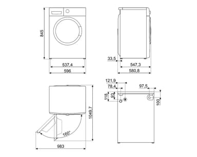 Smeg Vaskemaskin WNP96SLAAIN