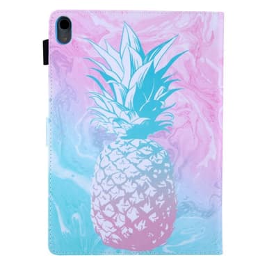 Apple iPad 10.9 2022 Sammenleggbart Veske Kortholder - Blå Ananas