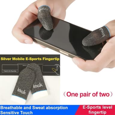 IMAK 1 par fingerhylse sensitivt svettebestandig spillfingerdeksel