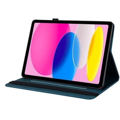 Apple iPad 10.9 2022 Sammenleggbart Veske Kortholder Sommerfugl - Blå