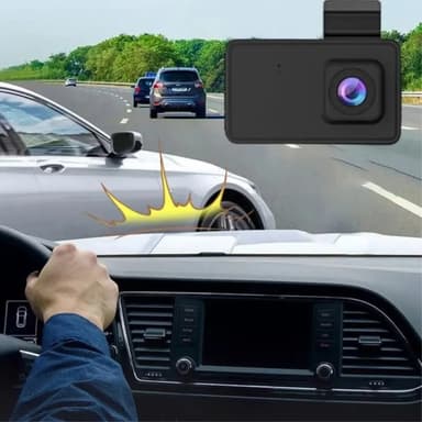 3-tommers bildashbordkamera 1080P Full HD-opptak