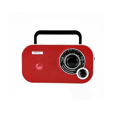 Camry Bærbar Radio / Batteridrevet fm-radio- rød