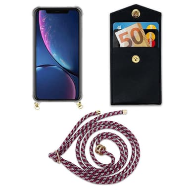 iPhone 11 PRO MAX Deksel med Halskjede (rød)