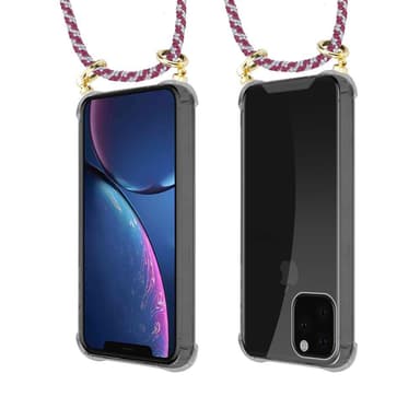 iPhone 11 PRO MAX Deksel med Halskjede (rød)