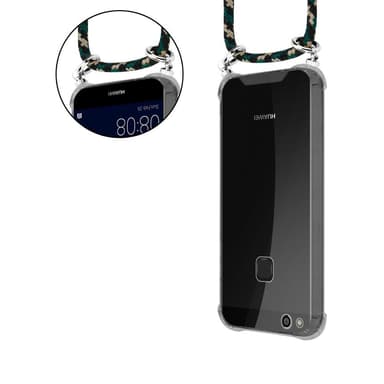 Huawei P10 LITE Deksel med Halskjede (brun)