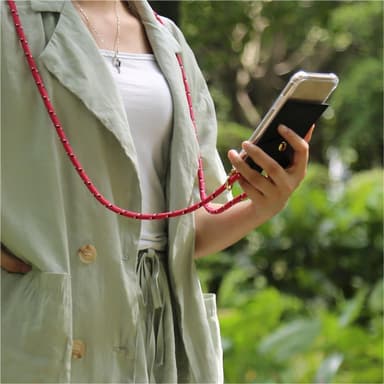Sony Xperia 10 PLUS deksel med Halskjede (rosa)