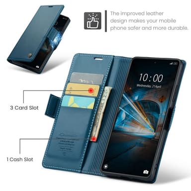 CASEME Lommebok-deksel Xiaomi 14 - Blå