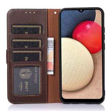 KHAZNEH Lommebok-deksel til Xiaomi 14 - brun/blå