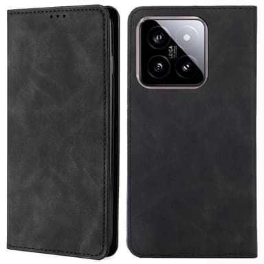 Til Xiaomi 14 Deksel Lommebok-deksel Svart