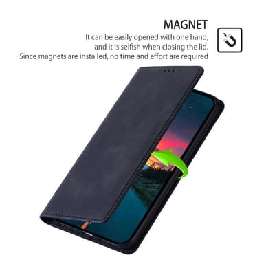 Til Xiaomi 14 Deksel Lommebok-deksel Svart